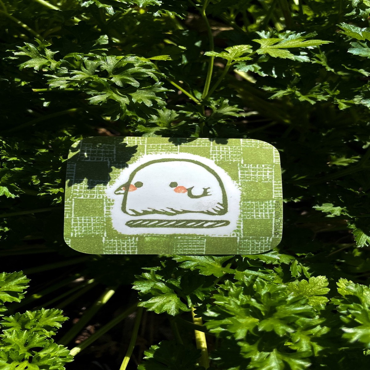 Green Ghostie Sticker
