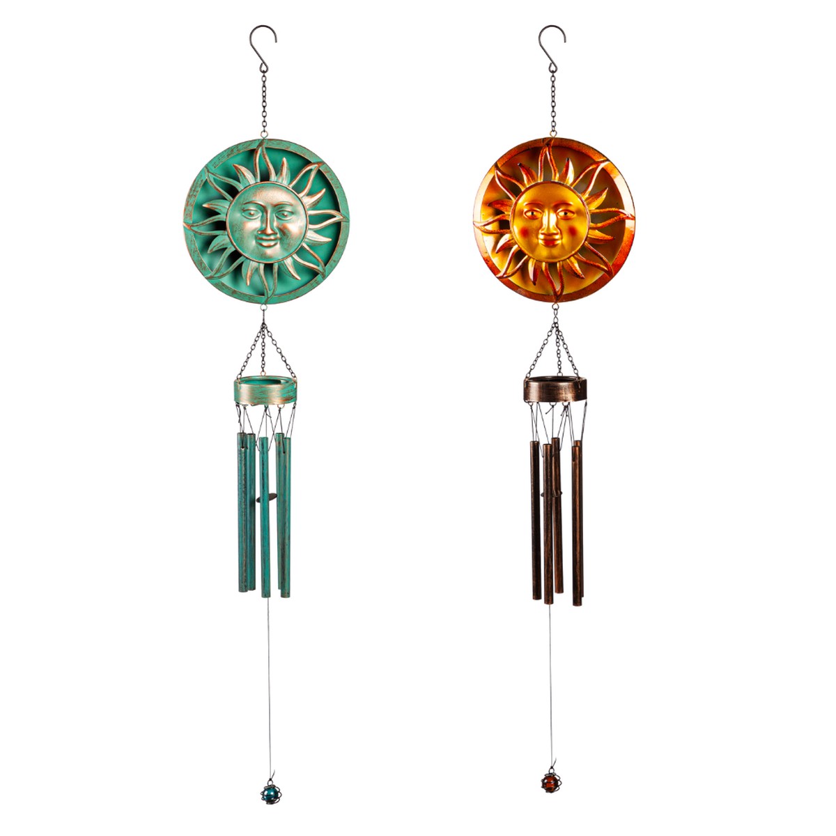 Metal Embossed Sun Wind Chime – 2 Styles