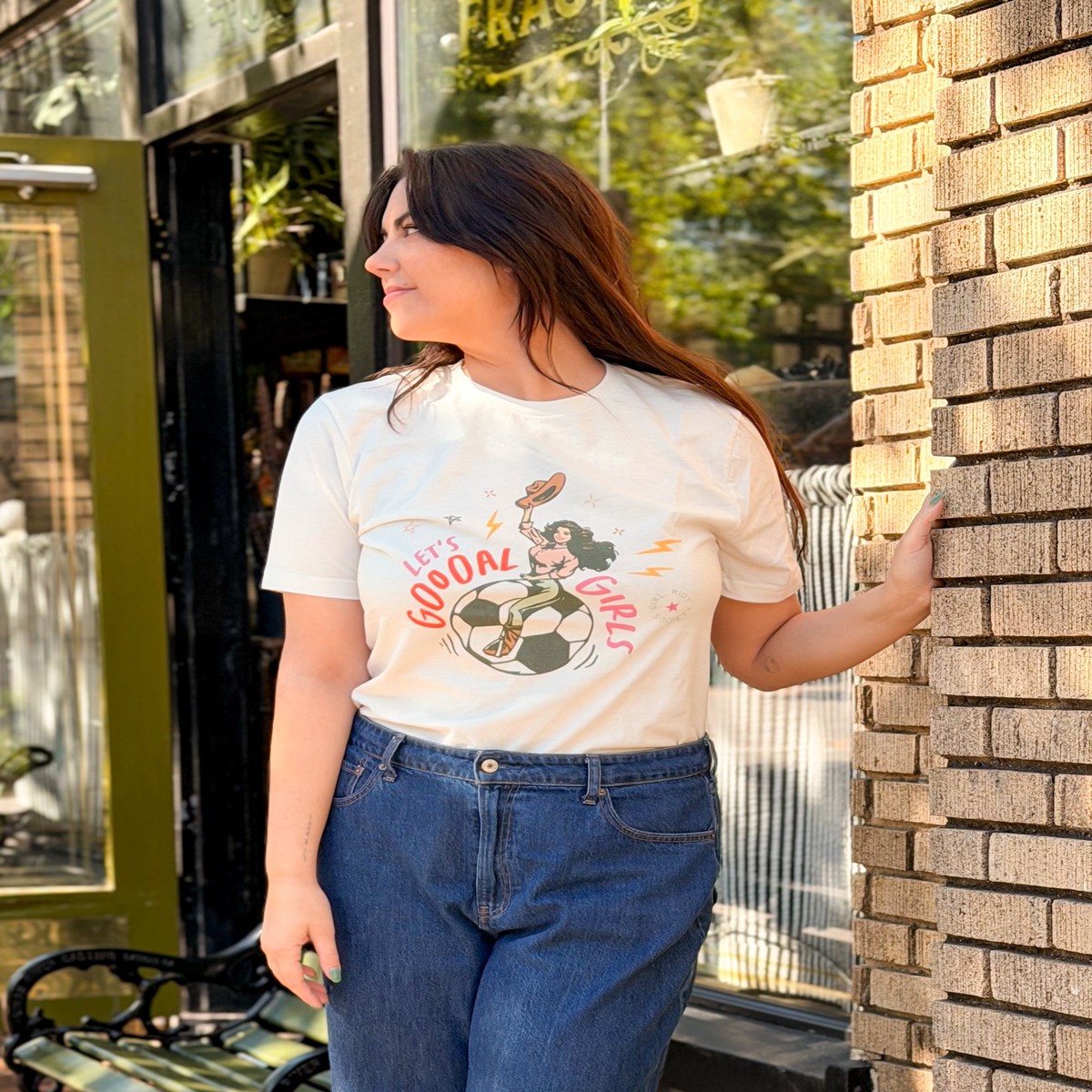 Lets Goal Girls Ball Tee