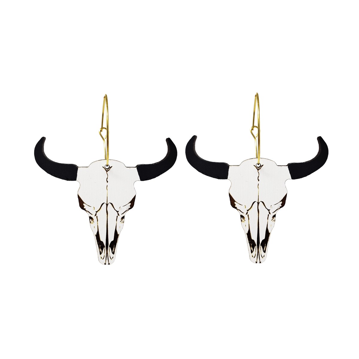 Bison Skull Hoops