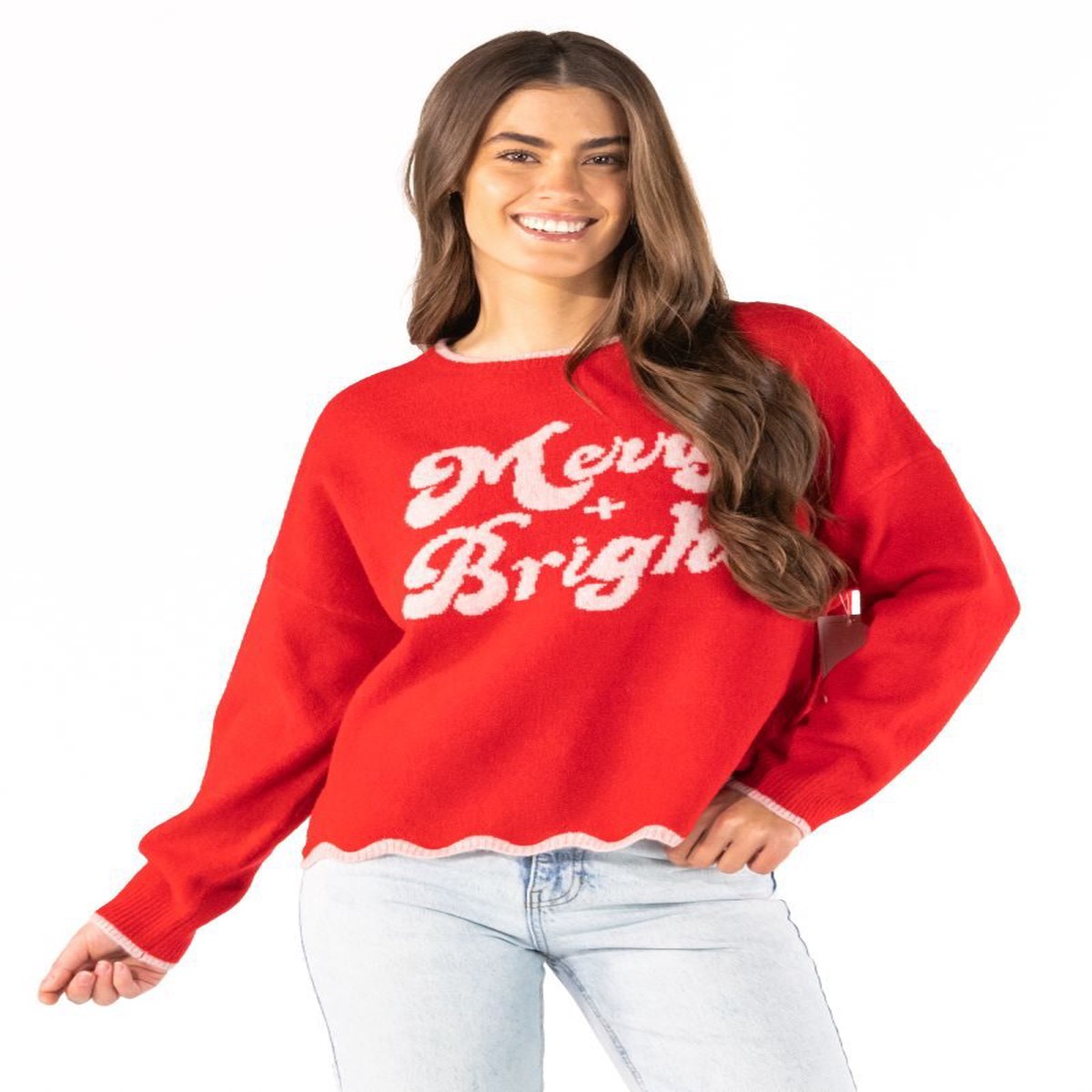 Simply Southern Rosalie Scalloped Sweater – Merry Bright