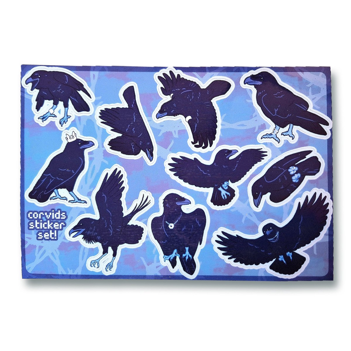 Corvid Sticker Sheet – Ravens Crows