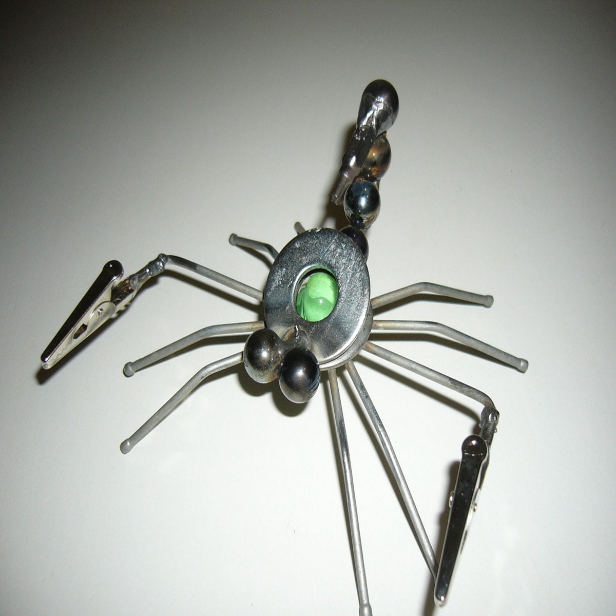 Green Scorpion garden stake yard art