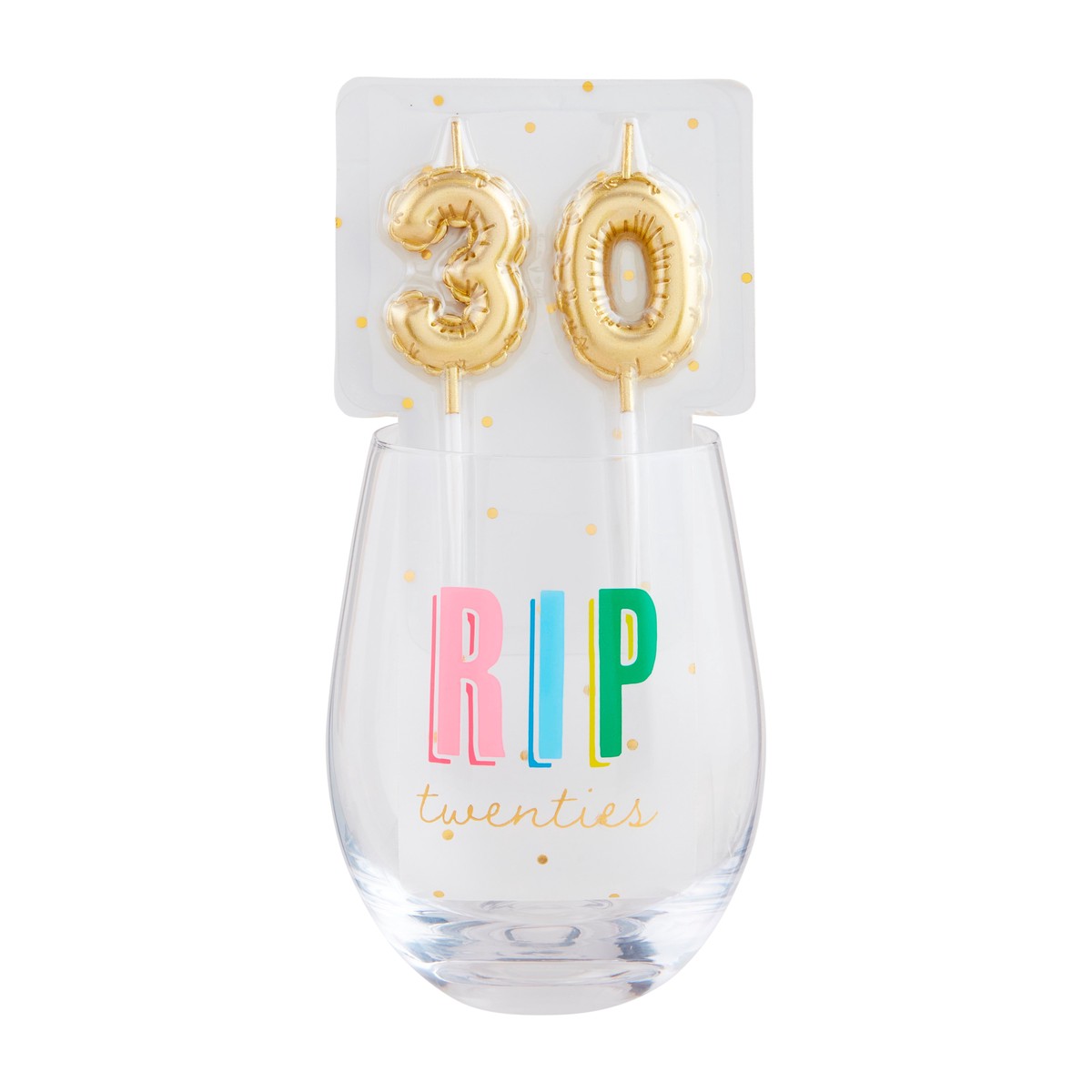 30 Wine Glass Candle Set By Mud Pie