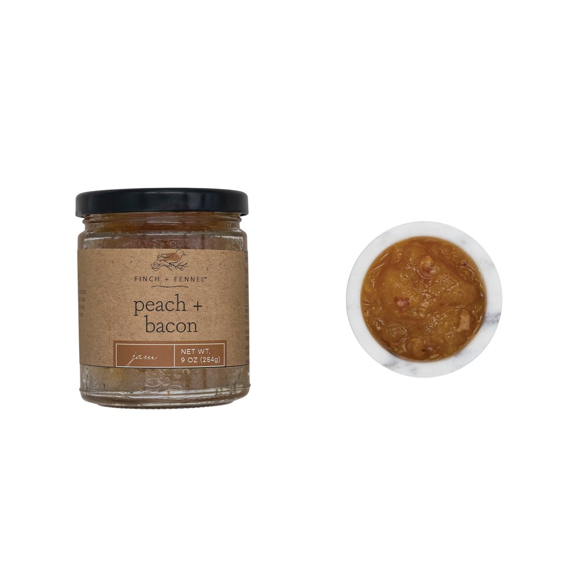 9 oz Peach Bacon Jam