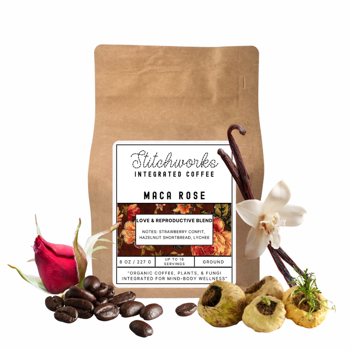 Maca Rose Organic Integrated Coffee Love and Reproductive Blend