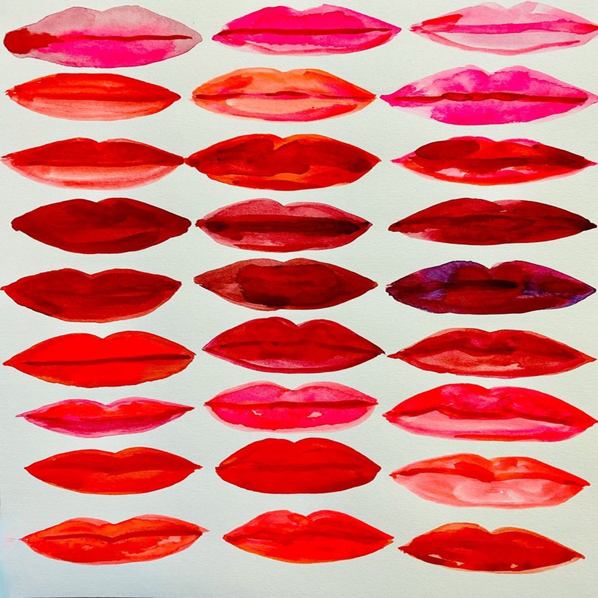 Red Lips Print