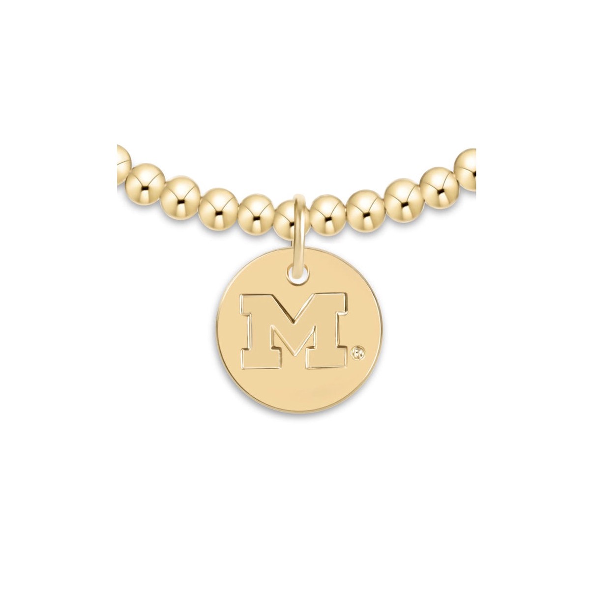 eCollegiate Extends Classic Gold 3mm Bracelet – University of Michigan by enewton