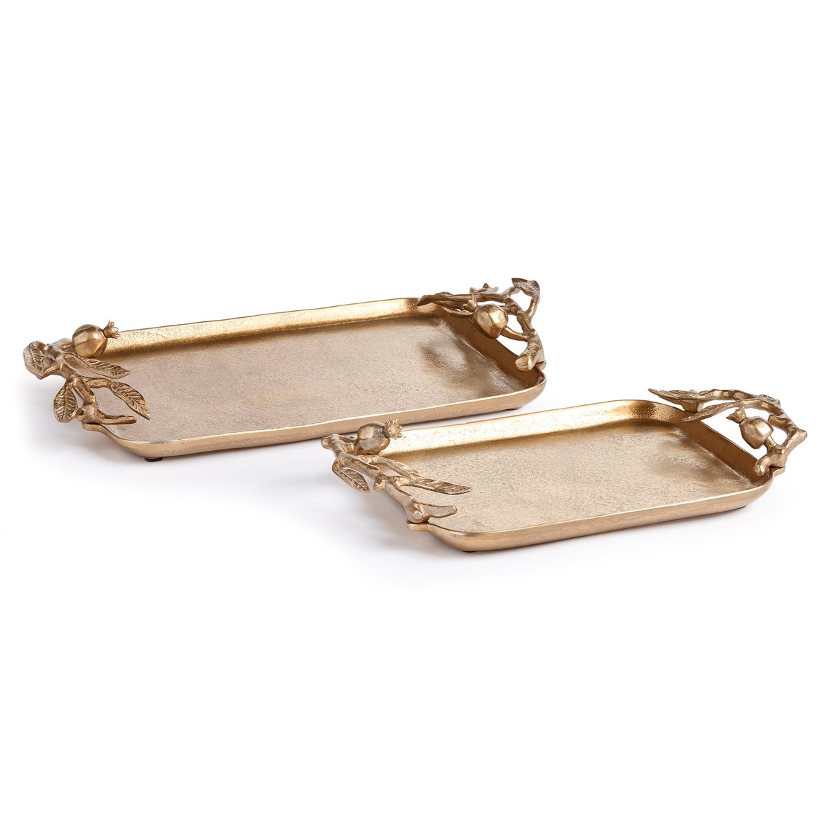 Pomegranate Branch Decorative Trays Set Of 2 by Napa Home and Garden