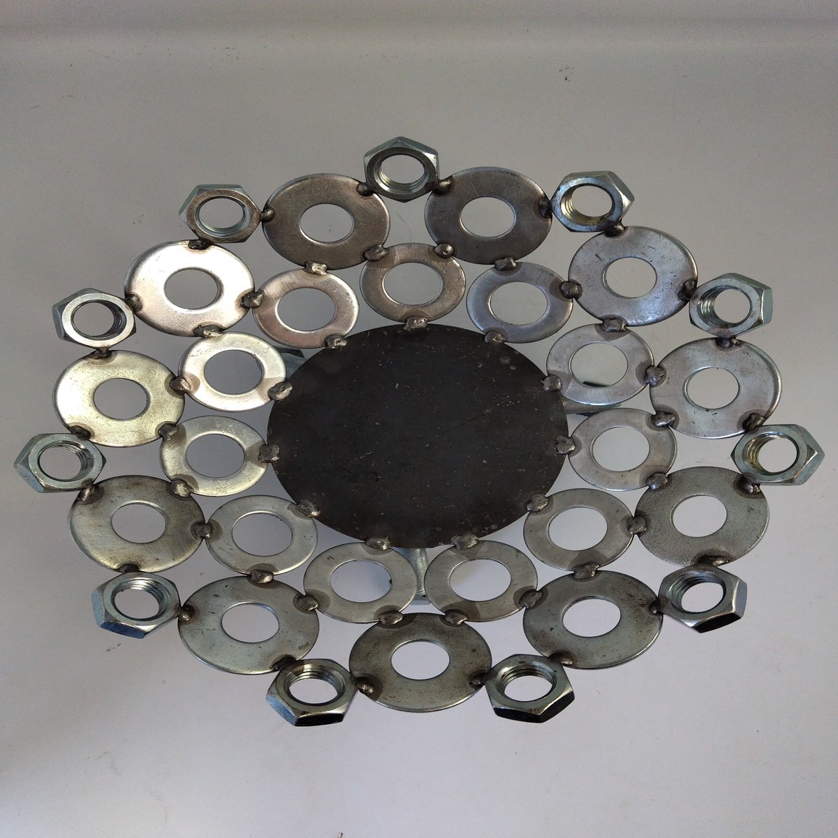 Fruit Bowl Welded Metal Fruit Basket 12 inch Art Dish