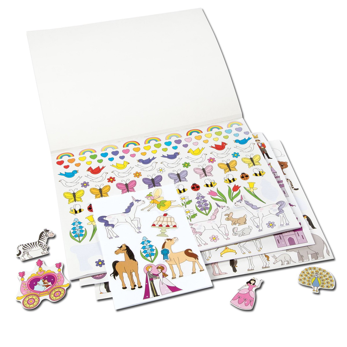 Melissa Doug Sticker Collection Book Princesses Tea Party Animals and More – 500 Stickers – FSC Certified