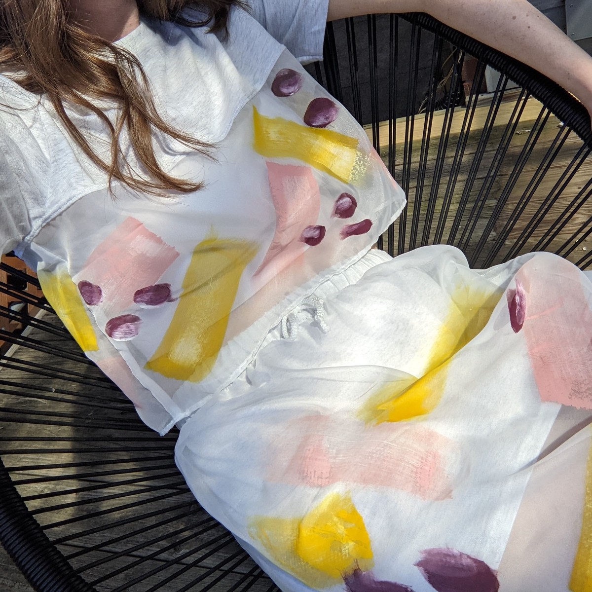 Painted Sheer Sport Skirt