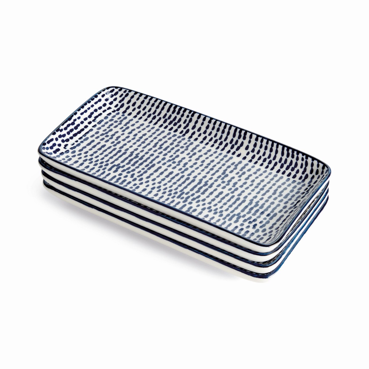 Stria Speckled 8 Trays Set Of 4 by Napa Home and Garden